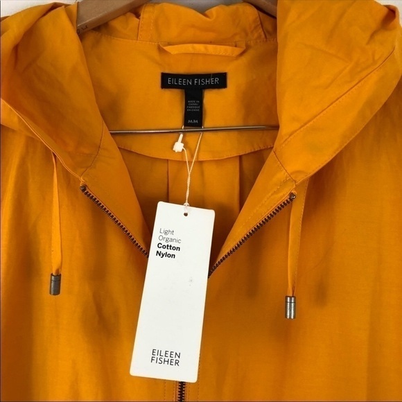Eileen Fisher Yellow Jacket Organic Windbreaker M - Picture 3 of 8